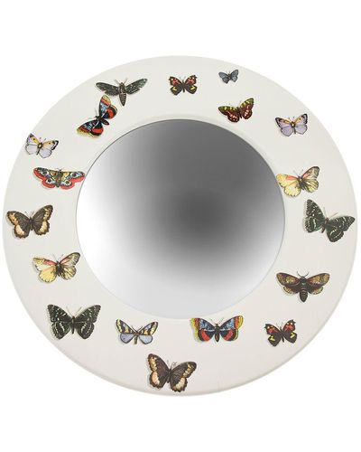 Fornasetti Specchio con farfalle - Grigio