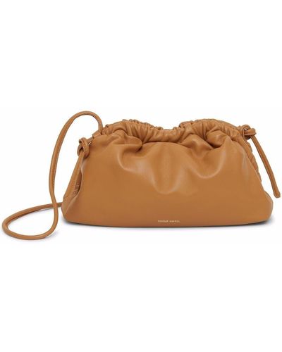 Mansur Gavriel Mini pochette Cloud en cuir - Marron