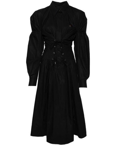Vivienne Westwood Kate Corset Midi Dress - Black