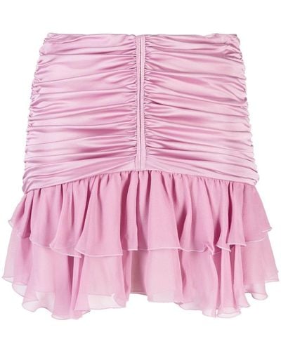 Blumarine Silk Miniskirt - Pink