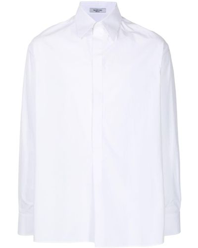 Valentino Overhemd Met Opgestikte Zak - Wit
