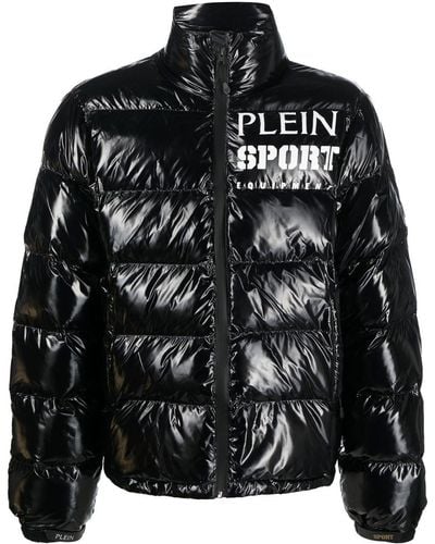 Philipp Plein Logo-print Padded Jacket - Black