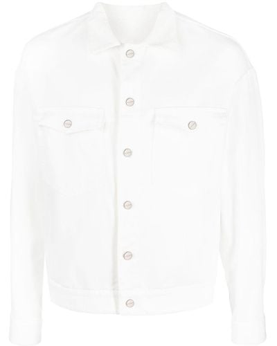 Giorgio Armani Button-fastening Denim Jacket - White