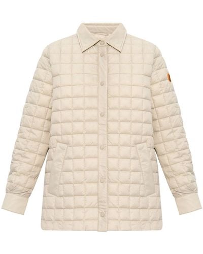Save The Duck Logo-appliqué Padded Jacket - White