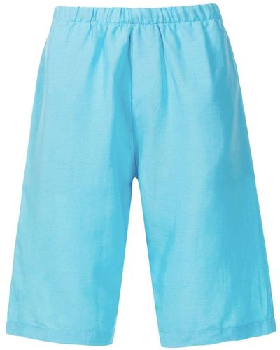 Amir Slama Pantalones cortos con cinturilla elástica - Azul