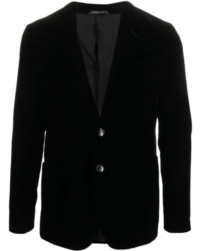Giorgio Armani Veste de costume à simple boutonnage - Noir