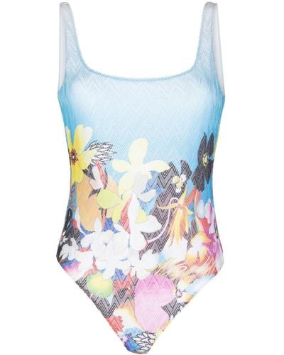Missoni Floral-print U-neck Bodysuit - Multicolor