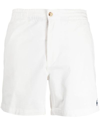 Polo Ralph Lauren Polo Pony Cotton Bermuda Shorts - White