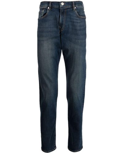 PS by Paul Smith Reflex Low-rise Tapered-jeans - Blue