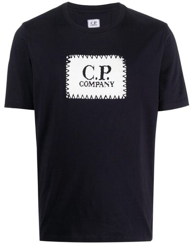 C.P. Company Camiseta con logo estampado - Negro