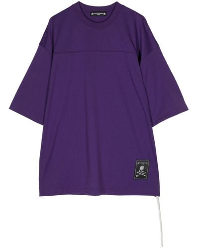 MASTERMIND WORLD Logo-print Crew-neck T-shirt - Purple