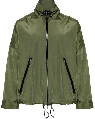 Song For The Mute Zip-up Crinkled Jacket - Green