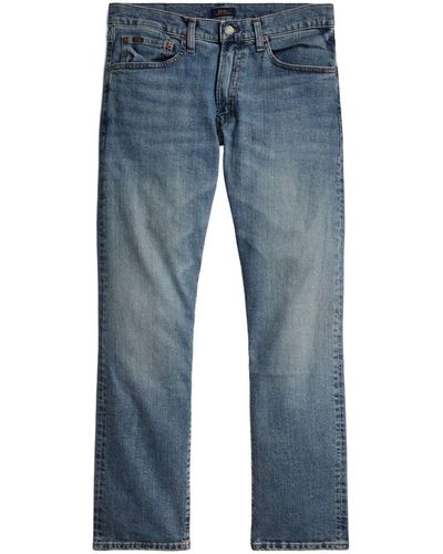 Polo Ralph Lauren Varick Slim-fit Rechte Jeans - Blauw