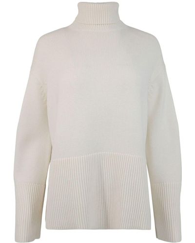 Alexis Yvonne Roll-neck Sweater - White