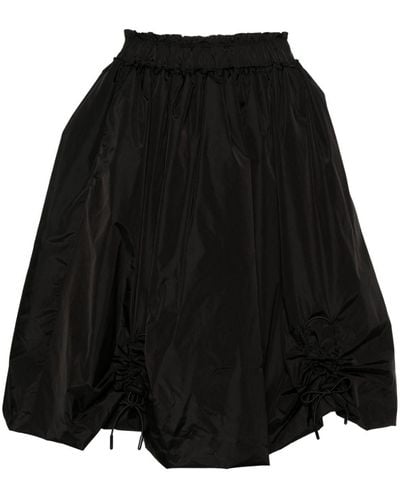 Simone Rocha Ruched Puffball Shell Skirt - Black