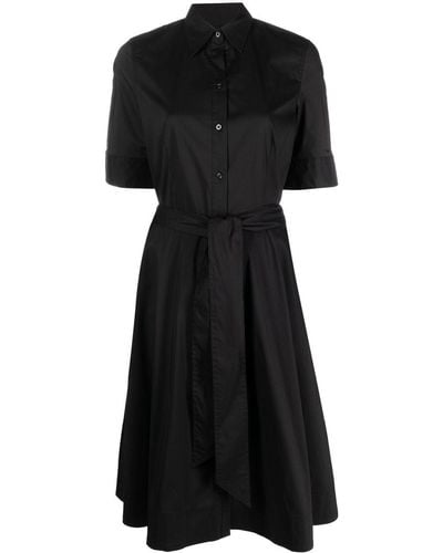 Lauren by Ralph Lauren Short-sleeved Shirt Dress - Black