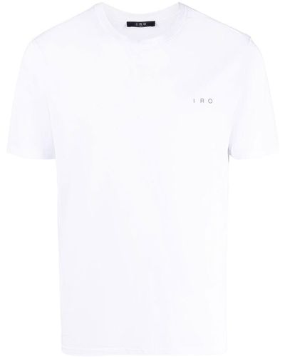 IRO Logo-print Crew Neck T-shirt - White