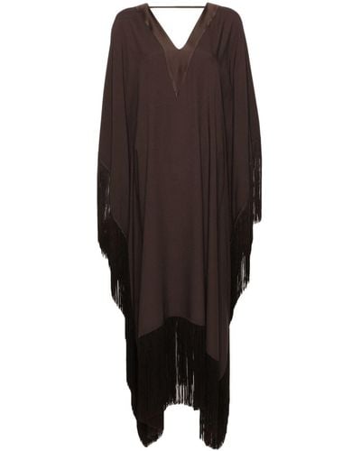 ‎Taller Marmo Very Ross Fringed Kaftan - Brown