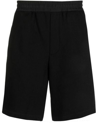 Emporio Armani Elastische Bermuda Shorts - Zwart