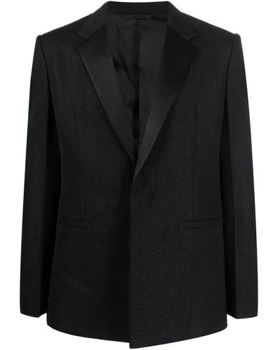 Givenchy Blazer en laine à simple boutonnage - Noir