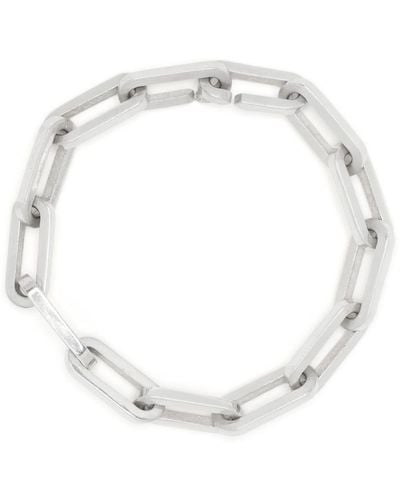 MAOR Xcuadro Silver Bracelet - White
