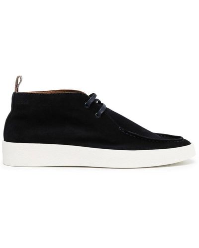 HUGO Lace-up Suede Boots - Black