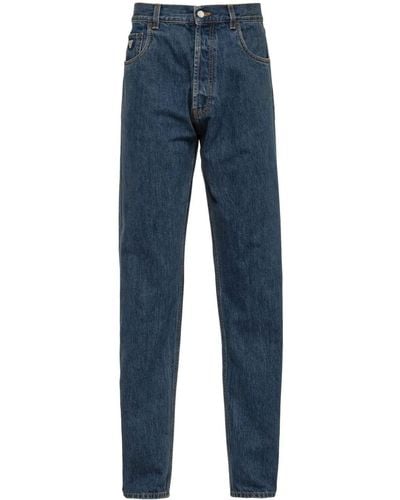 Prada Tief sitzende Straight-Leg-Jeans - Blau