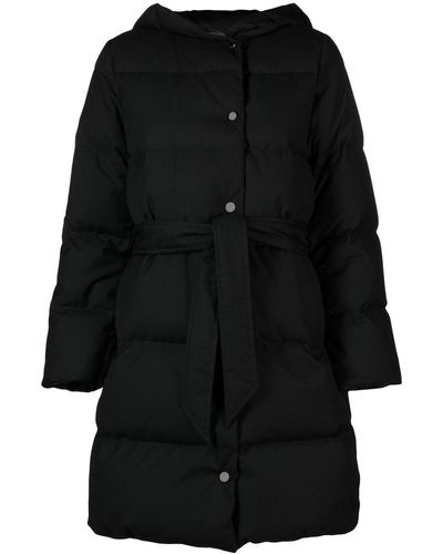 Seventy Hooded Puffer Coat - Black