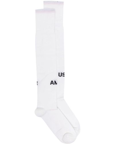Ambush Socken mit Logo-Intarsie - Weiß