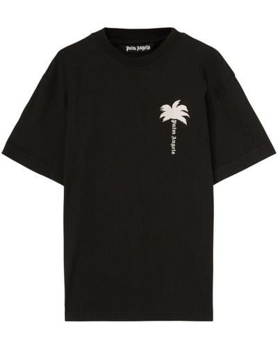 Palm Angels Katoenen T-shirt - Zwart