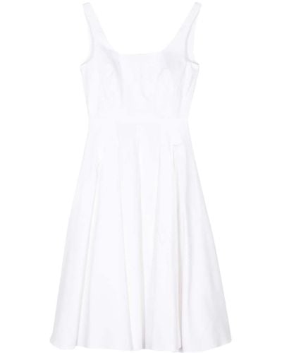 Blanca Vita Aesculus Flared Midi Dress - White