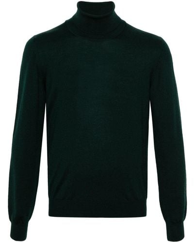 Fileria Roll-neck Virgin Wool Sweater - Green