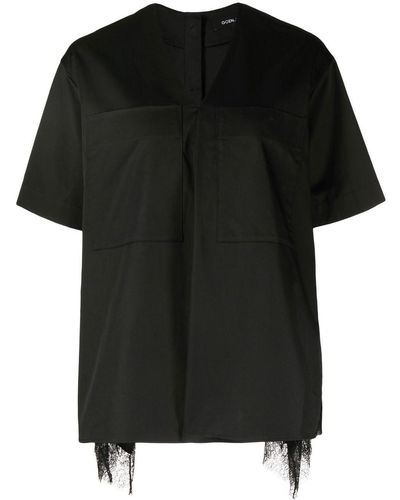 Goen.J Blusa con ricamo - Nero