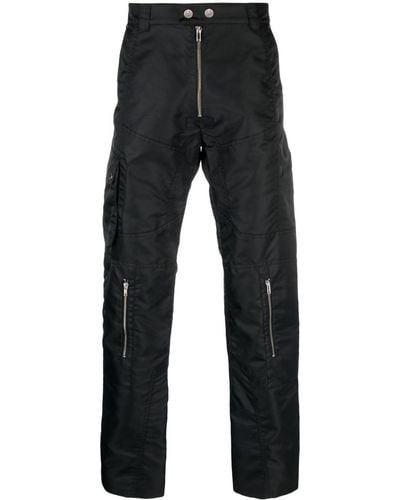 GmbH Panelled Biker Trousers - Black