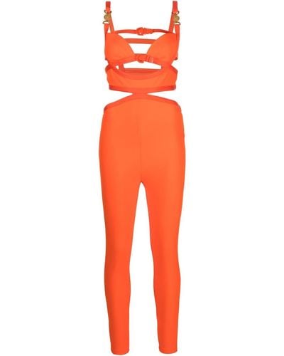 Versace Medusa '95 Cut-out Jumpsuit - Orange