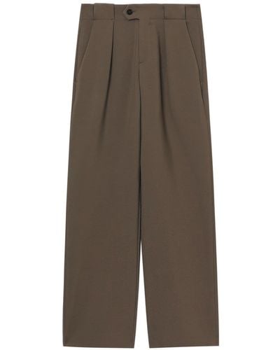 Closed Tailored Straight-leg Pants - Brown