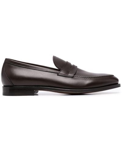 SCAROSSO Stefano Leather Loafers - Brown