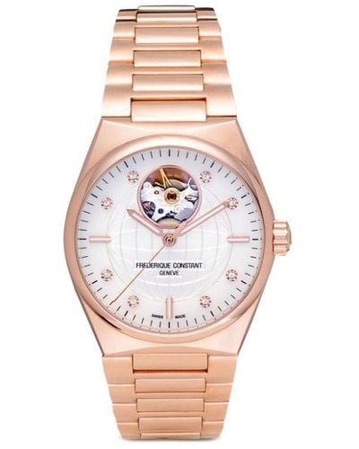 Frederique Constant Orologio Highlife Ladies Automatic Heart Beat 34mm - Bianco