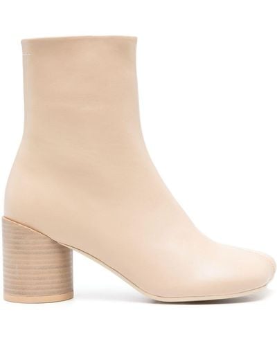 MM6 by Maison Martin Margiela Anatomic 70mm Ankle Boots - Natural