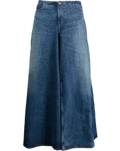 Y. Project Denim Maxi Skirt - Blue