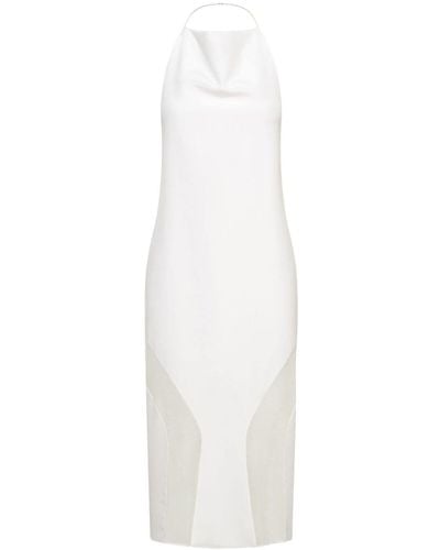 Dion Lee Semi-sheer Backless Dress - White