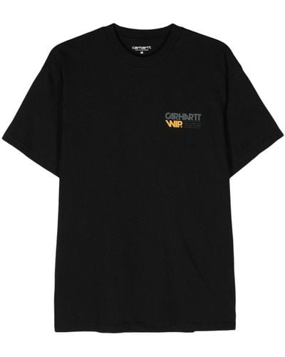 Carhartt T-shirt Met Print - Zwart