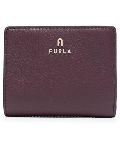 Furla Small Camelia Leather Wallet - Purple