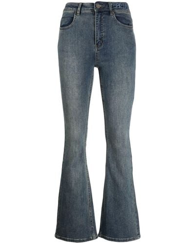 B+ AB High-rise Flared Jeans - Blue