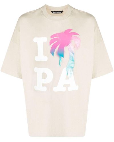 Palm Angels T-shirts - Natur