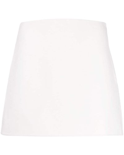 Theory High-waisted A-line Miniskirt - White