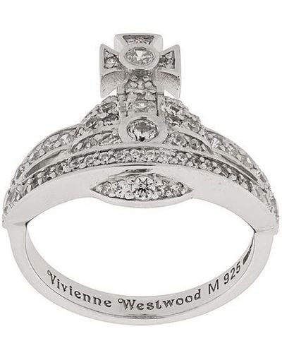 Vivienne Westwood Mini Orb Ring - Metallic