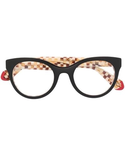 Etnia Barcelona Klassische Cat-Eye-Brille - Schwarz