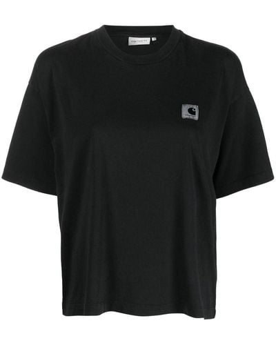 Carhartt Camiseta oversize con cuello redondo - Negro