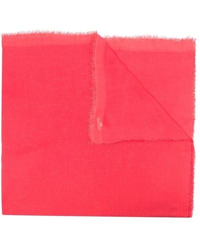 Faliero Sarti Leichter Schal mit ausgefransten Kanten - Pink